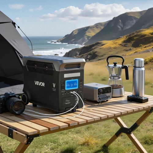 Portable Power Station, 3000W Solar Generator Power Station, 3072Wh LiFePO4 Battery Backup with 15 Output Ports for for Home Emergency, Outdoor Camping, RV Travel (Solar Panel NOT Included)