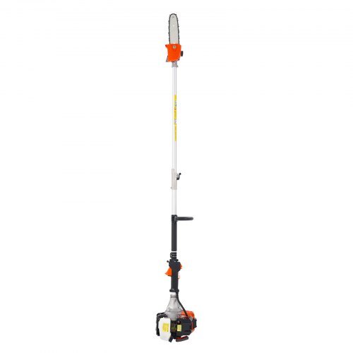 Gas Pole Saw, 33CC 2 Stroke Gas Powered Pole Saws with 8 in Cutting Bar, Cordless Tree Trimmer with 30 fl.oz Fuel Tank, 6.7 to 11.6 ft Extendable, Powerful Chainsaw for Tree Trimming Pruning