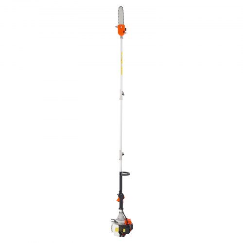 Gas Pole Saw, 43CC 2 Stroke Gas Powered Pole Saws with 10 in Cutting Bar, Cordless Tree Trimmer with Rotatable Head, 6.9 to 11.8 ft Extendable, Powerful Chainsaw for Tree Trimming Pruning