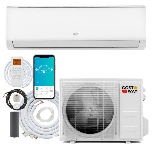 EcoGuard Series 9000 BTU 19 SEER2 115V Mini Split Air Conditioner and Heater - Color: White - Size: 9000 BTU