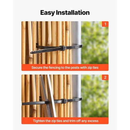 Natural Reed Fencing, 5.58 x 16.4 ft, Decorative Natural Reed Fencing Roll, Decorative Fence for Backyard Garden Divider, Privacy Screen Panel Curtain for Balcony Patio Garden Backyard Outdoor