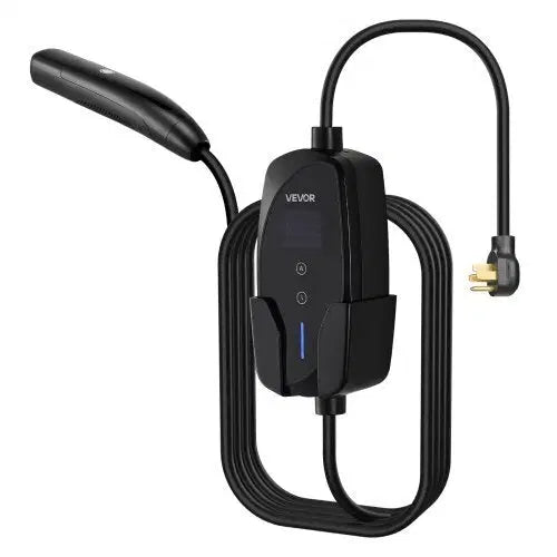 Level 2 Tesla Charger, 40 Amp Adjustable Current, 240V Portable Home Electric Car EV Charger with 25 ft Charging Cable, NEMA 14-50P Plug, LCD Display, NACS Connector, for Tesla Model Y/X/3/S