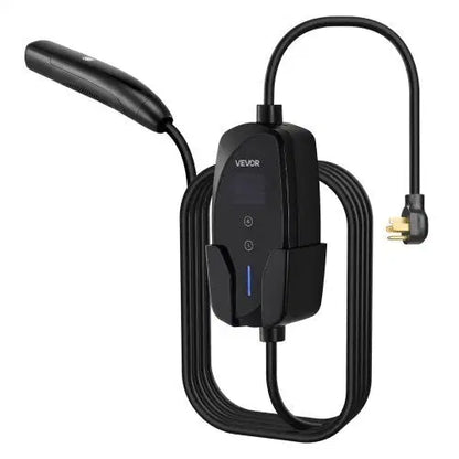 Level 2 Tesla Charger, 40 Amp Adjustable Current, 240V Portable Home Electric Car EV Charger with 25 ft Charging Cable, NEMA 14-50P Plug, LCD Display, NACS Connector, for Tesla Model Y/X/3/S