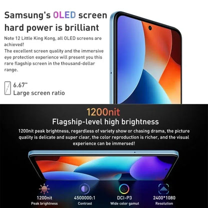 Xiaomi Redmi Note 12 5G, 48MP Camera, 8GB+256GB, Dual Back Cameras, 5000mAh Battery, Side Fingerprint Identification, 6.67 inch MIUI 13 Qualcomm Snapdragon 4 Gen1 Octa Core up to 2.0GHz, Network: 5G, Dual SIM, IR, Not Support Google Play(Blue)