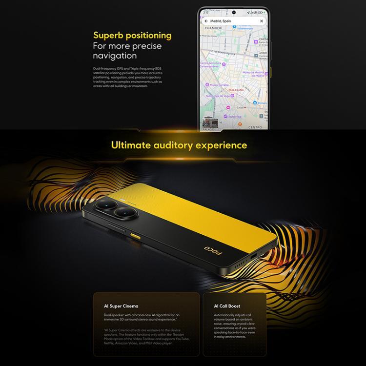 [HK Warehouse] Xiaomi POCO X7 Pro 5G Global, 12GB+512GB, In-screen Fingerprint, 6.67 inch Xiaomi HyperOS 2 MediaTek Dimensity 8400-Ultra Octa Core, NFC, Network: 5G (Black)