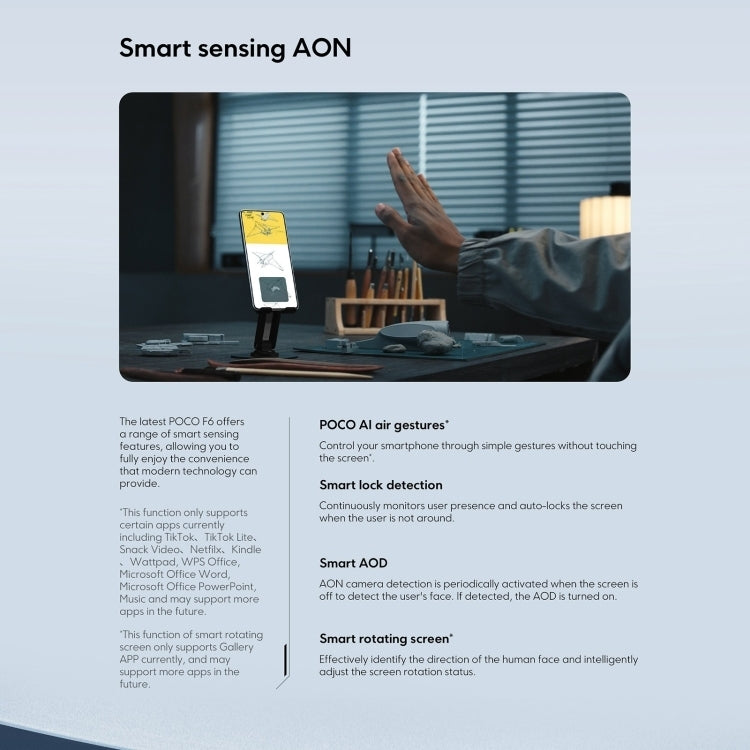 [HK Warehouse] Xiaomi POCO F6 Global, 8GB+256GB, In-screen Fingerprint, 6.67 inch Xiaomi HyperOS Snapdragon 8s Gen 3 Octa Core 3.0GHz, NFC, Network: 5G (Green)