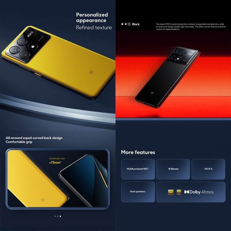 [HK Warehouse] Xiaomi POCO X6 Pro Global, 12GB+512GB, In-screen Fingerprint, 6.67 inch Xiaomi HyperOS MediaTek Dimensity 8300-Ultra Octa Core 3.35GHz, NFC, Network: 5G (Black)