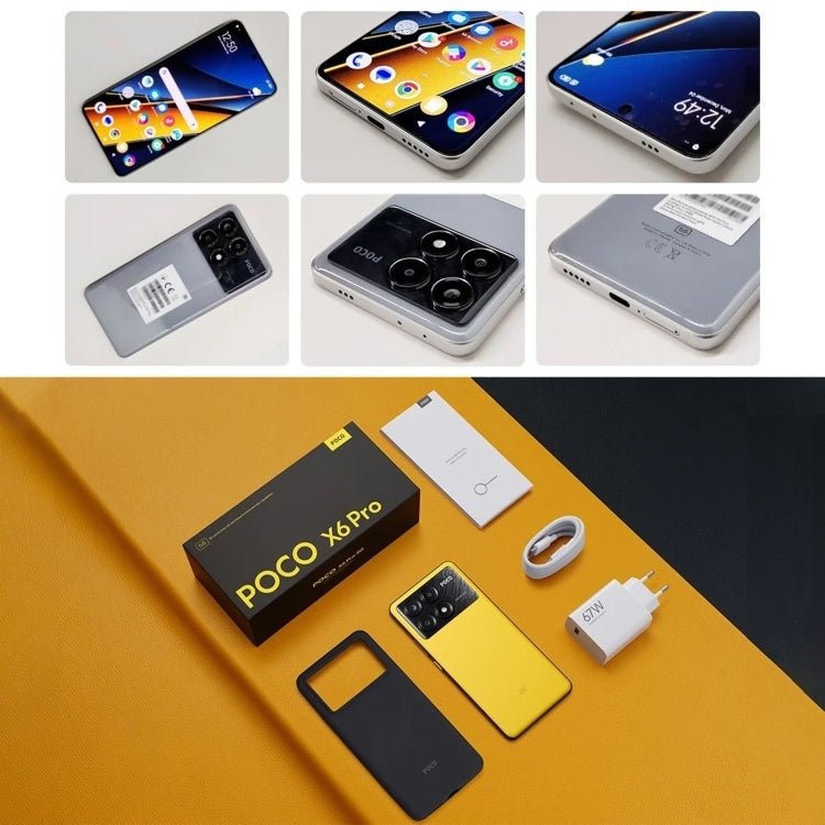 [HK Warehouse] Xiaomi POCO X6 Pro Global, 12GB+512GB, In-screen Fingerprint, 6.67 inch Xiaomi HyperOS MediaTek Dimensity 8300-Ultra Octa Core 3.35GHz, NFC, Network: 5G (Black)