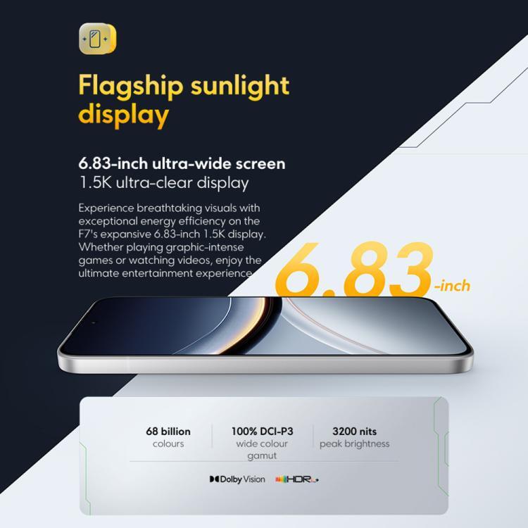 [HK Warehouse] Xiaomi POCO F7 Global, 12GB+256GB, In-screen Fingerprint, 6.83 inch Xiaomi HyperOS 2 Snapdragon 8s Gen 4 Octa Core, NFC, Network: 5G (Black)