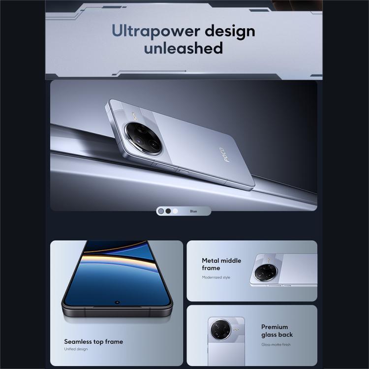 [HK Warehouse] Xiaomi POCO F7 Pro Global, 12GB+512GB, In-screen Fingerprint, 6.67 inch Xiaomi HyperOS 2 Snapdragon 8 Gen 3 Octa Core, NFC, Network: 5G (Blue)