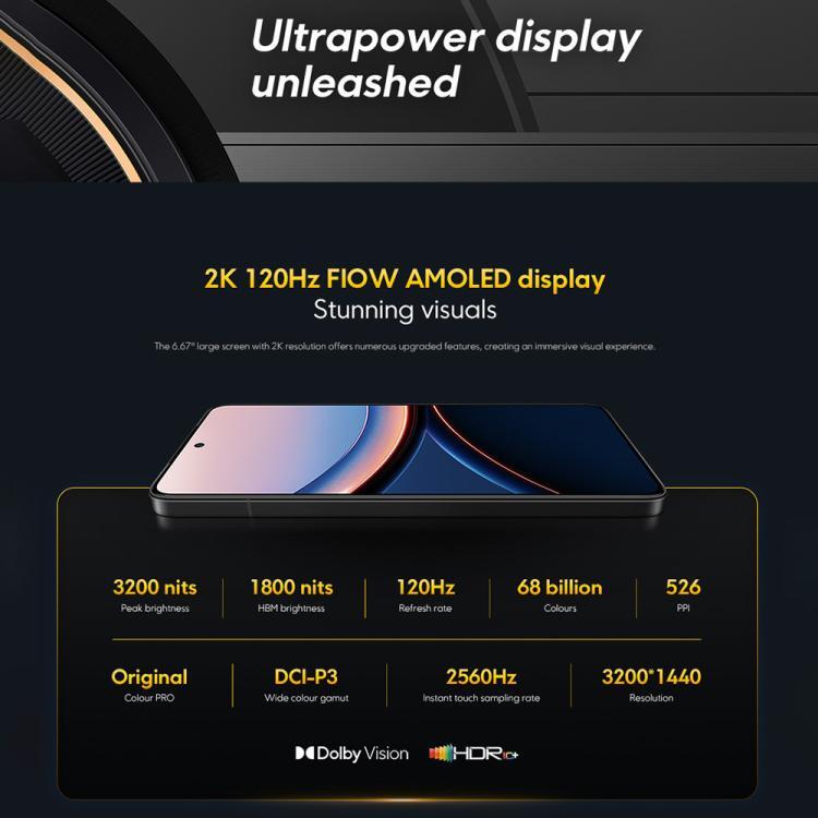 [HK Warehouse] Xiaomi POCO F7 Ultra Global, 12GB+256GB, In-screen Fingerprint, 6.67 inch Xiaomi HyperOS 2 Snapdragon 8 Elite Octa Core, NFC, Network: 5G (Yellow)