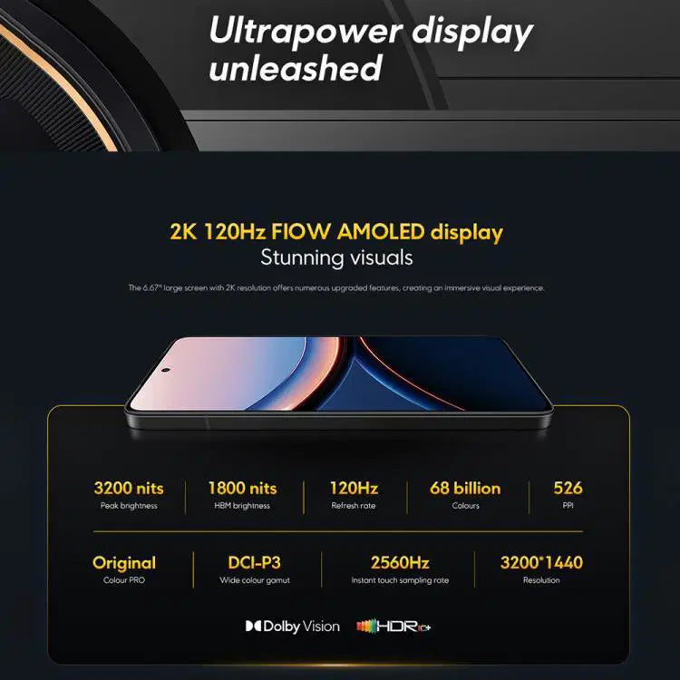 [HK Warehouse] Xiaomi POCO F7 Ultra Global, 12GB+256GB, In-screen Fingerprint, 6.67 inch Xiaomi HyperOS 2 Snapdragon 8 Elite Octa Core, NFC, Network: 5G (Yellow)