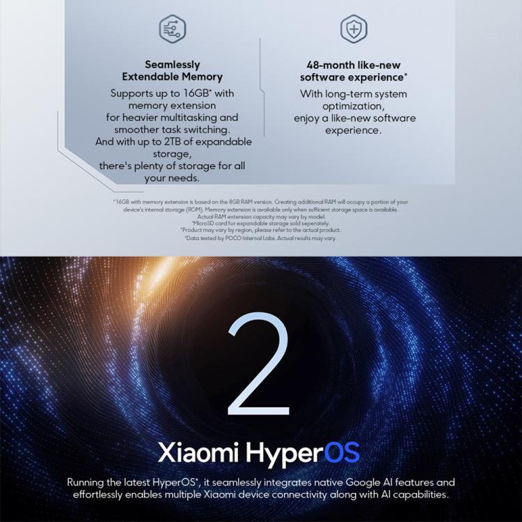 [HK Warehouse] Xiaomi POCO M7 Global, 8GB+256GB, Side Fingerprint, 6.9 inch Xiaomi HyperOS 2 Snapdragon 685 4G Octa Core, NFC, Network: 4G (Black)