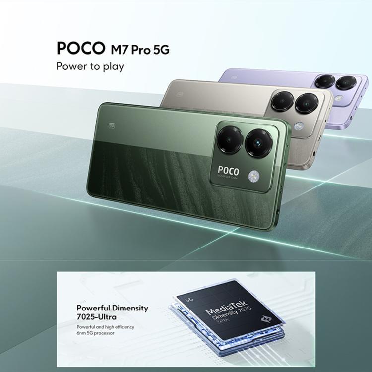 [HK Warehouse] Xiaomi POCO M7 Pro 5G Global, 8GB+256GB, In-screen Fingerprint, 6.67 inch Xiaomi HyperOS 2 MediaTek Dimensity 7025-Ultra Octa Core, NFC, Network: 5G (Purple)