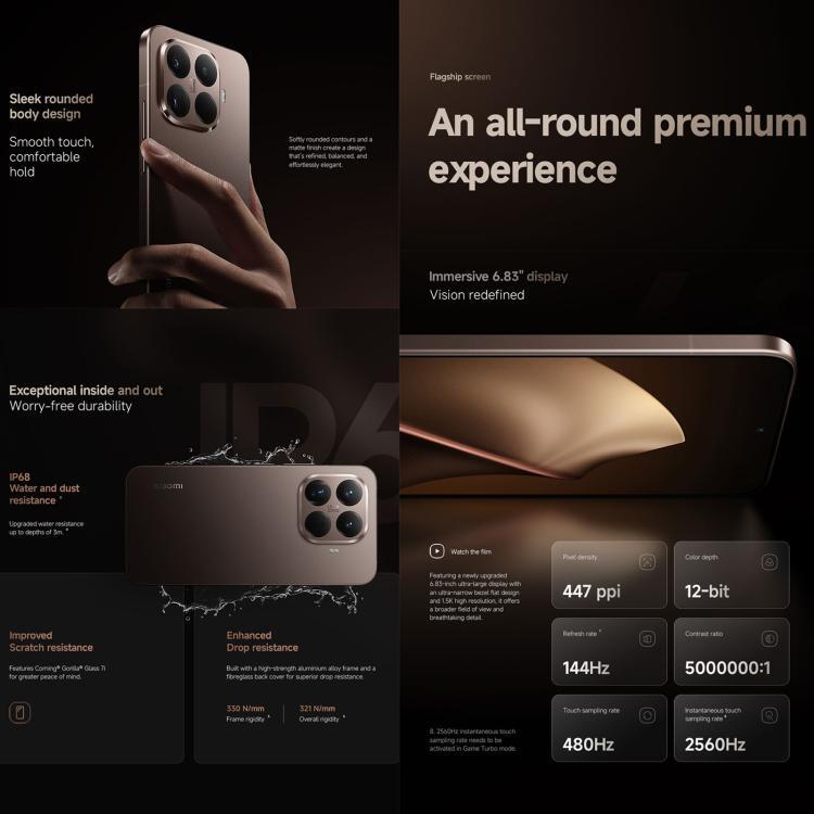 [HK Warehouse] Xiaomi 15T Pro Global, 12GB+1TB, Screen Fingerprint, 6.83 inch Xiaomi HyperOS 2 MediaTek Dimensity 9400+ Octa Core, NFC, Network: 5G (Black)