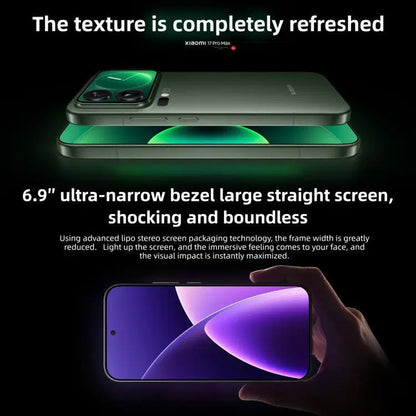 Xiaomi 17 Pro Max, 16GB+512GB, 3D Ultrasonic Fingerprint, 6.9 inch + 2.9 inch Xiaomi HyperOS 3 Snapdragon 8 Elite Gen 5 Octa Core, NFC, Network: 5G (Black)
