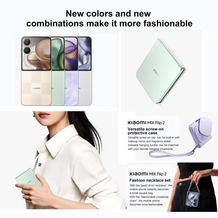 Xiaomi MIX Flip 2, 12GB+256GB, 6.86 inch + 4.01 inch Xiaomi HyperOS 2 Snapdragon 8 Elite Octa Core, NFC, Network: 5G (Cyan)