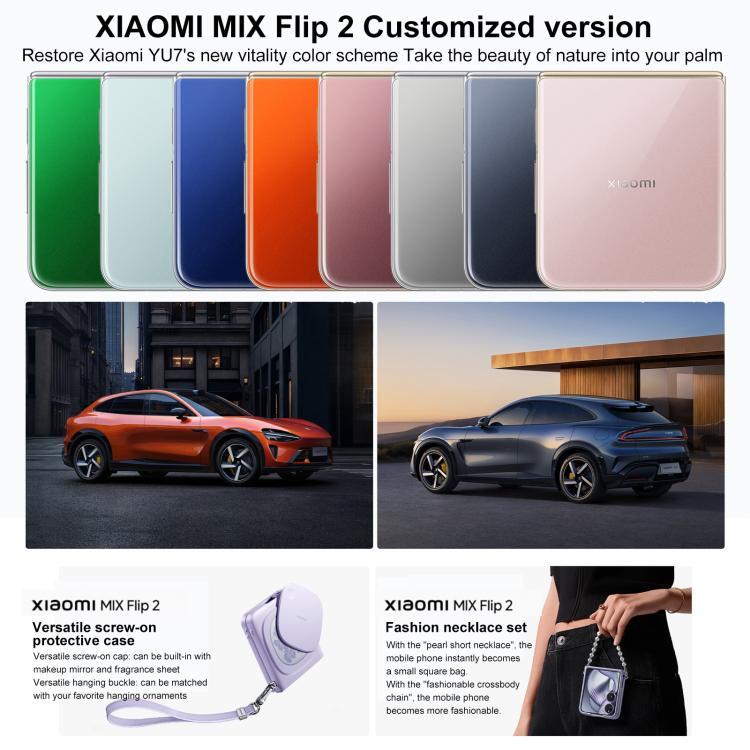 Xiaomi MIX Flip 2 Customized, 12GB+512GB, 6.86 inch + 4.01 inch Xiaomi HyperOS 2 Snapdragon 8 Elite Octa Core, NFC, Network: 5G (Pink)