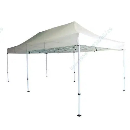 10 x 20 Feet Outdoor Pop-Up Patio Folding Canopy Tent-White - Color: White