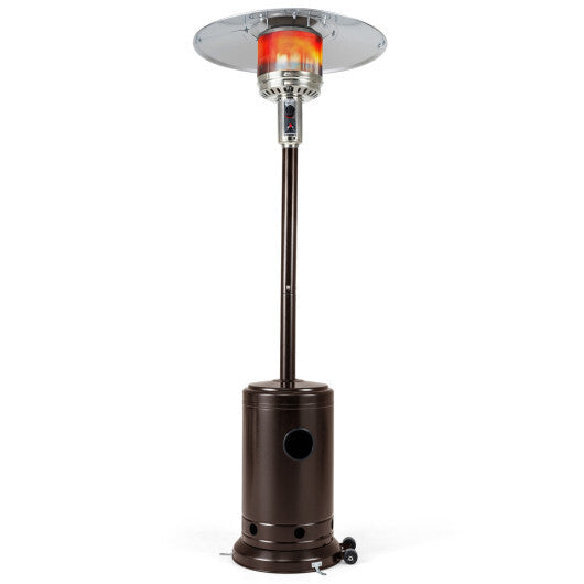50 000 BTU Patio Propane Gas Heater with Stainless Steel Burner-Bronze - Color: Bronze