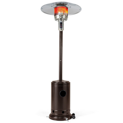 50 000 BTU Patio Propane Gas Heater with Stainless Steel Burner-Bronze - Color: Bronze