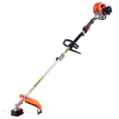 Gas Hedge Trimmer, 2 Cycle Gas Power Handheld Trimmer, 6-in-1 26cc Weed Eater with Extension Pole & Protective Gear Set, Includes Hedge & String Trimmer, Brush Cutter(3T & 40T), Edger, Pole Saw