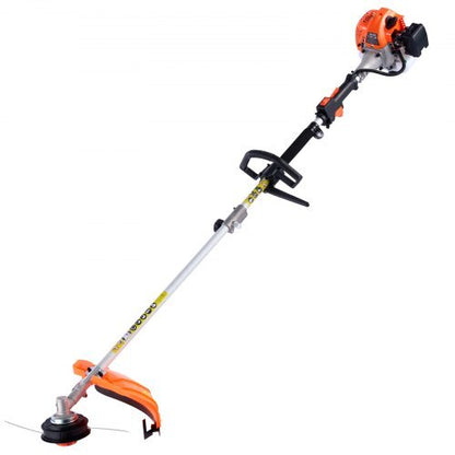 Gas Hedge Trimmer, 2 Cycle Gas Power Handheld Trimmer, 6-in-1 26cc Weed Eater with Extension Pole & Protective Gear Set, Includes Hedge & String Trimmer, Brush Cutter(3T & 40T), Edger, Pole Saw