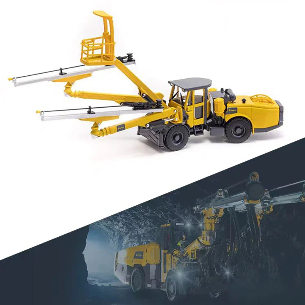 Epiroc Boomer E2 Large Three-arm Rock Drilling Machine/XZMG113F Rock Bolting Jumbo Simulation Alloy Engineering Vehicle Model