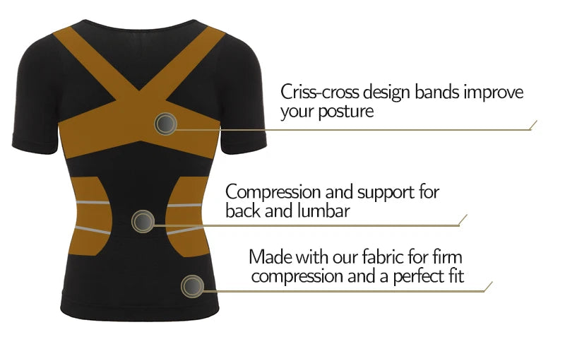Men's Slimming Compression T-Shirt Body Shaper Undershirt for Weight Loss and Gynecomastia Muscle Tank Tops with Soft Design