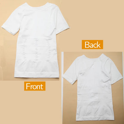 Men's Slimming Compression T-Shirt Body Shaper Undershirt for Weight Loss and Gynecomastia Muscle Tank Tops with Soft Design