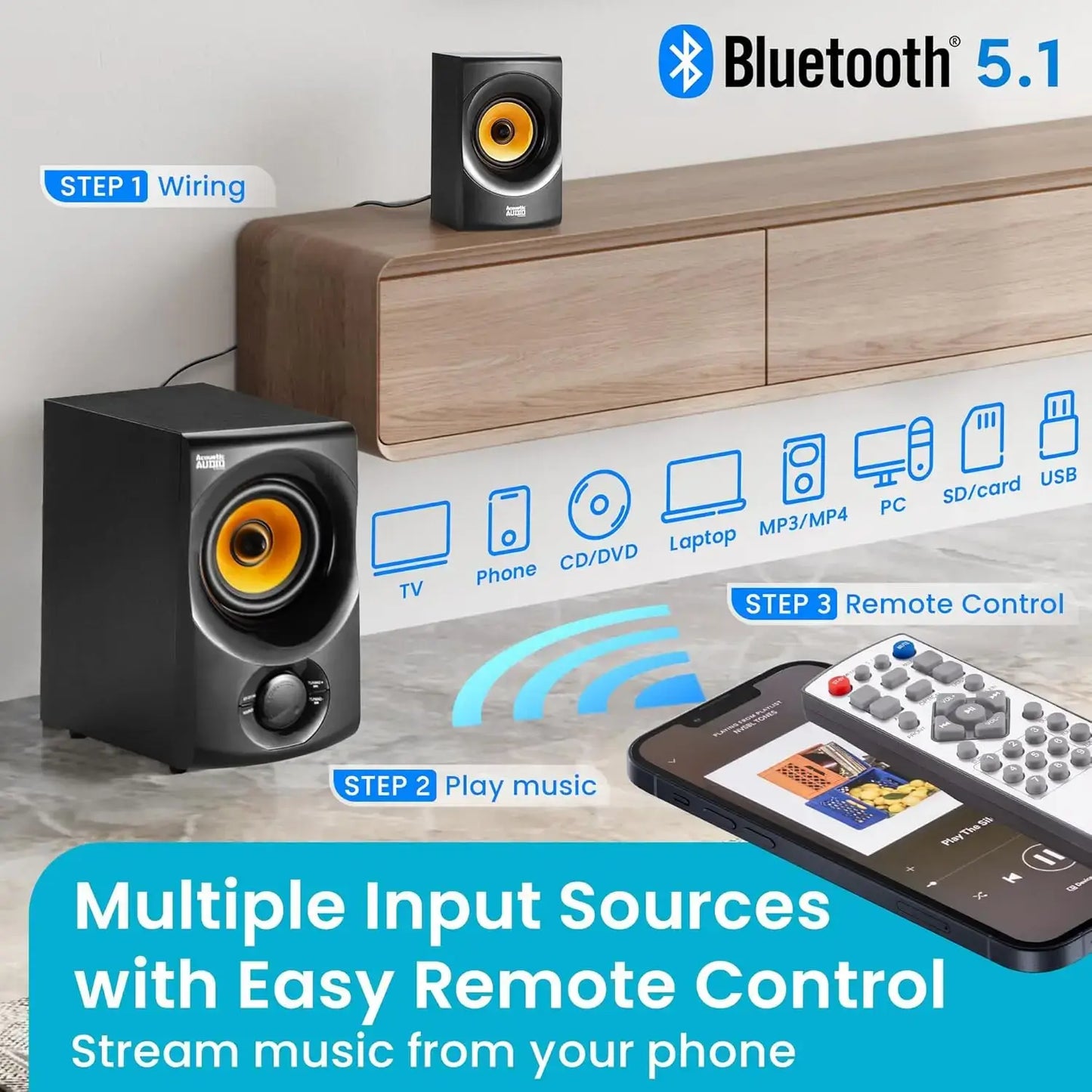 700W Bluetooth Home Theater Speaker System