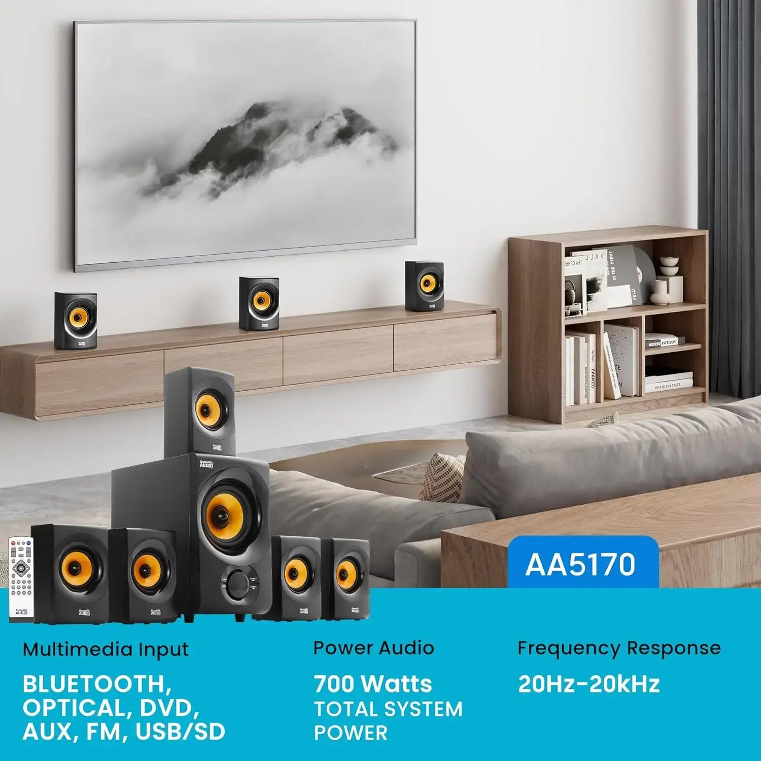 700W Bluetooth Home Theater Speaker System