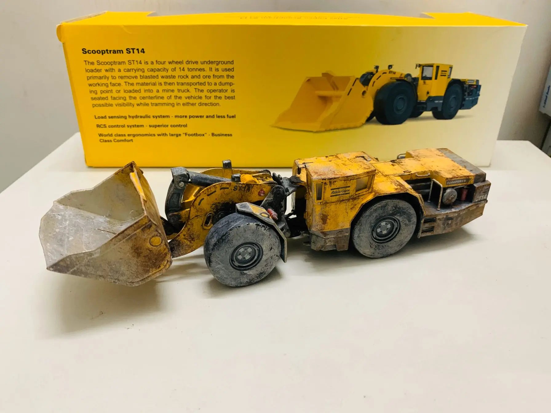 Atlas Copco Scooptram ST14 1:50 Diecast Underground Loader Model