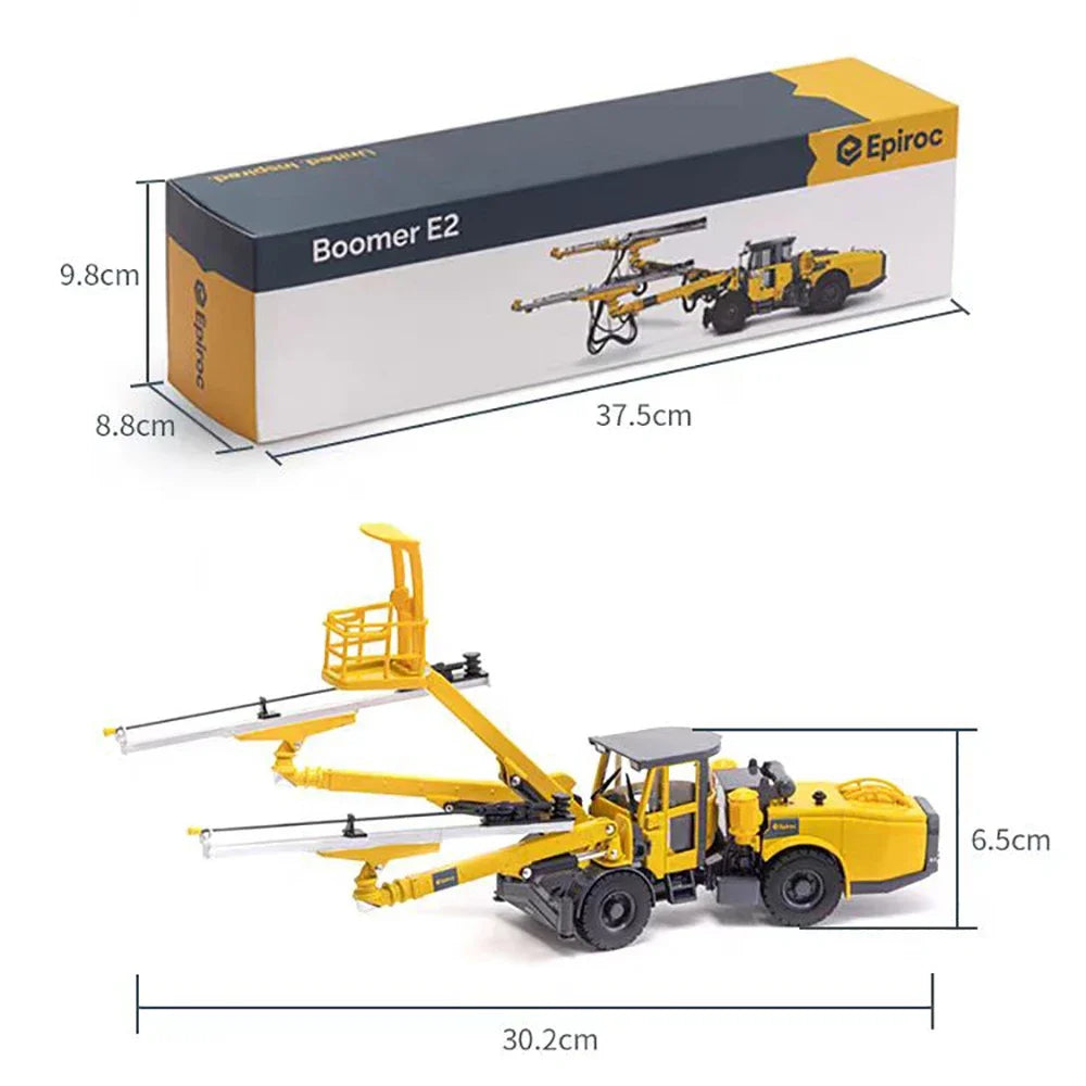 Epiroc Boomer E2 Large Three-arm Rock Drilling Machine/XZMG113F Rock Bolting Jumbo Simulation Alloy Engineering Vehicle Model