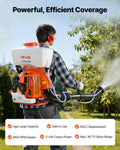 Backpack Fogger Sprayer, 63CC 3HP Engine, Gas Powered Fogger Sprayer with 4 Gallon Tank, Powder and Liquid Mister Duster System for Effective Fleas Ticks Critters Control, Gardening & Farming