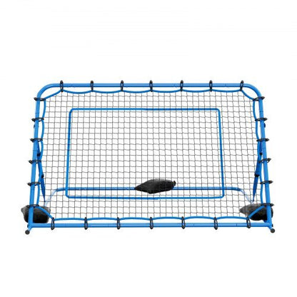Soccer Rebounder Net, Quick-Switch Angle Soccer Goal Rebounder for Control, Passing Practice, Heavy-Duty Iron Frame & PE Net, Easy Setup Ball Training Aids & Equipment for Teens&Adults,6 x 4 ft