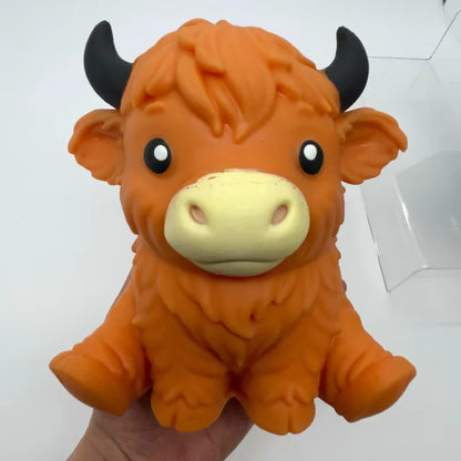 Scottish Highland Cow Squishy Slow Rebound Anxiety Relief Fidget Toy,Squishy Toys, Festival Toys,Juegos Para ,Cheese Squishy
