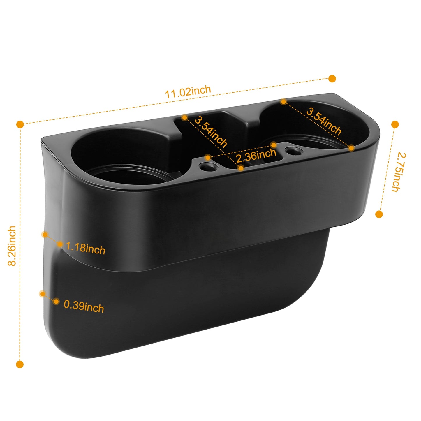 1Pc Car Seam Cup Holder Seat Gap Wedge Drink Storage Organizer Console Side Pocket Mount Stand For Pen Phone Bottle Sunglasses