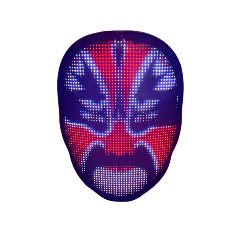 Halloween Face Masks Full Color LED Luminous Mask Face Changing Mask Party Bar P