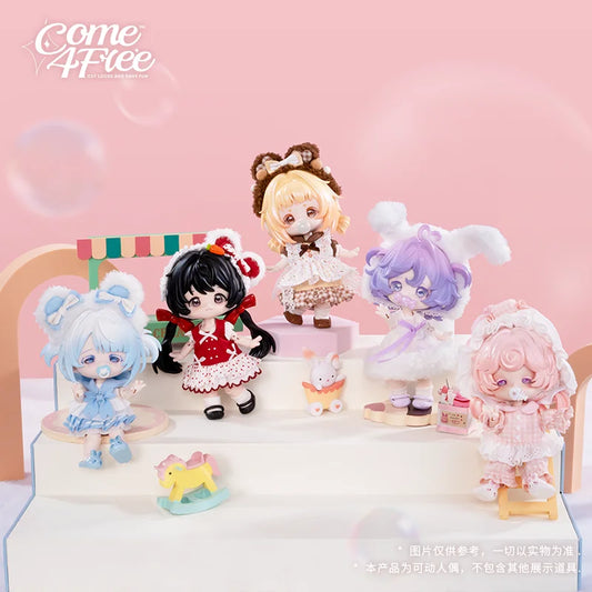 In Stock Come4free Milk Cake Dream Puff Blind Box Series 12 Minute Mobile Doll Dress Up Bjd Doll Ornament Gift