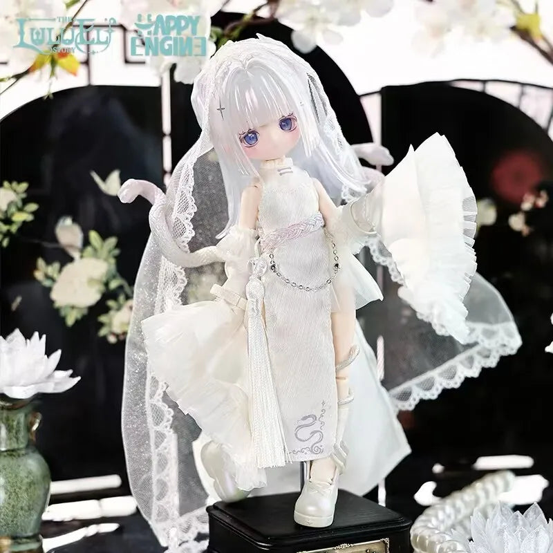 Luluelf Story Limited Hang Card Green White Snake 1/8 Bjd Ball Jointed Doll Chinese Style Collectible Figure Gift For Fans